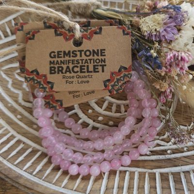 Bracelet Manifestation - Quartz Rose - Amour