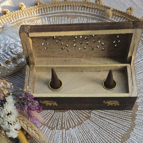 Boîte à fumée pour cônes d'encens – Image 2