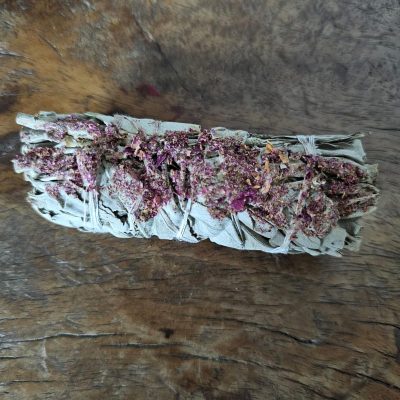Lot d'herbes - Sauge blanche et rose de Castille