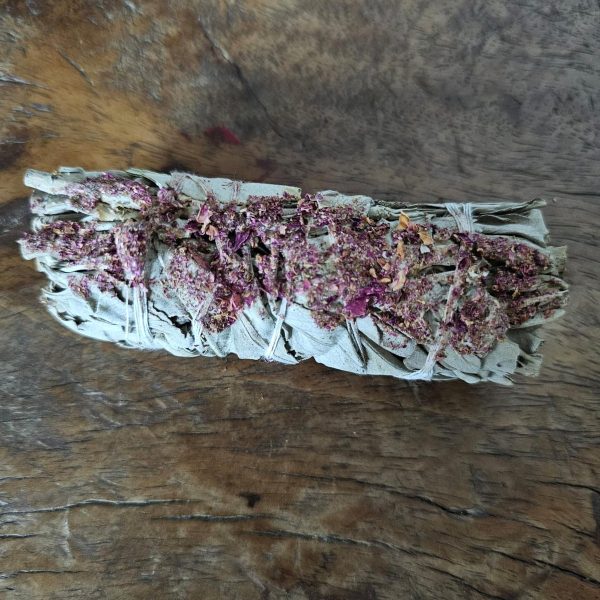 Lot d'herbes - Sauge blanche et rose de Castille