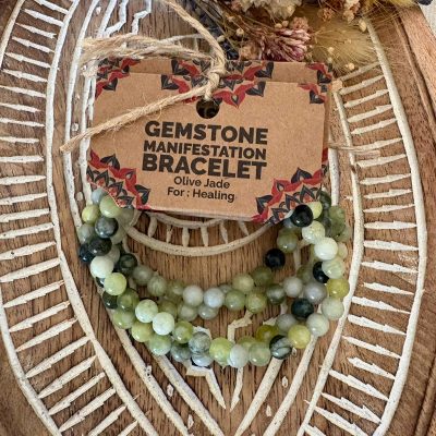 Bracelet Manifestation - Jaspe Vert - Croissance