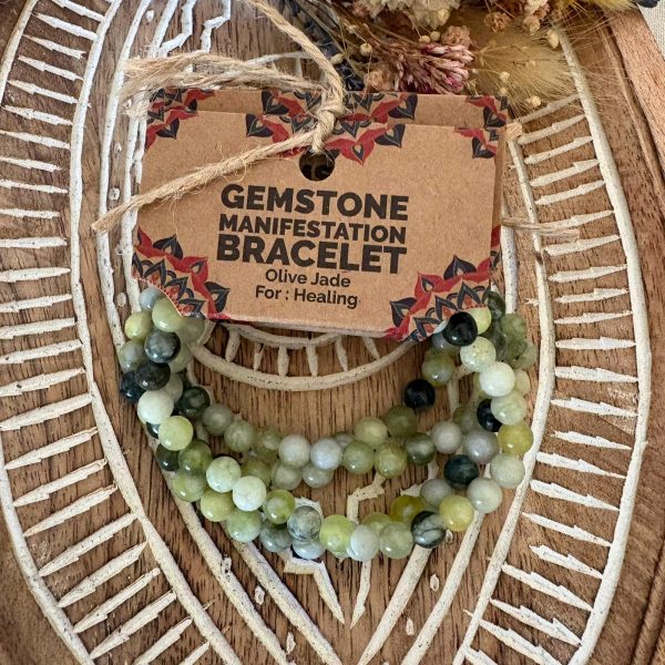 Bracelet Manifestation - Jaspe Vert - Croissance