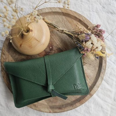 Pochette verte pour oracles ou tarot