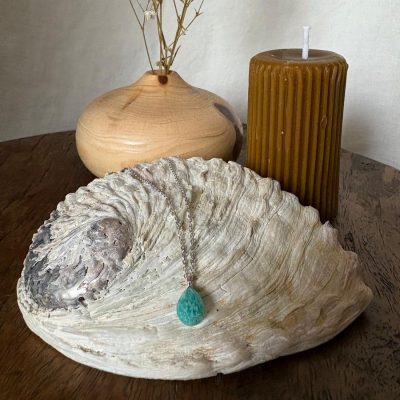 Collier en Argent 925 avec Goutte d'Amazonite
