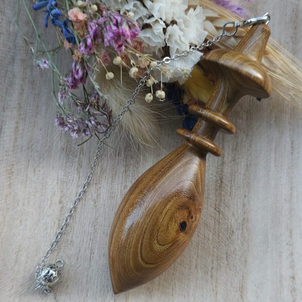Pendule égyptienne de Thot en bois d'arbre de Judée – Image 2