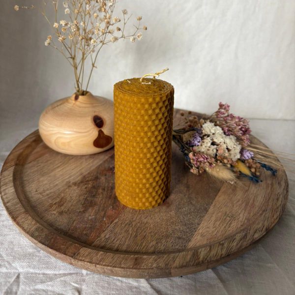 Bougie au miel 10 cm x 4,5 cm