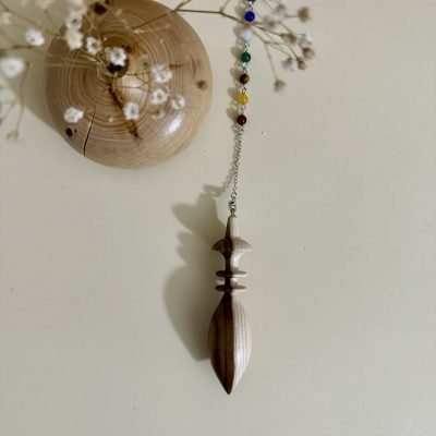 Pendule égyptienne de Thot en bois d'arbre de Judée