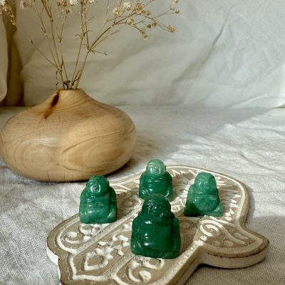 Mini Bouddhas en Aventurine Verte