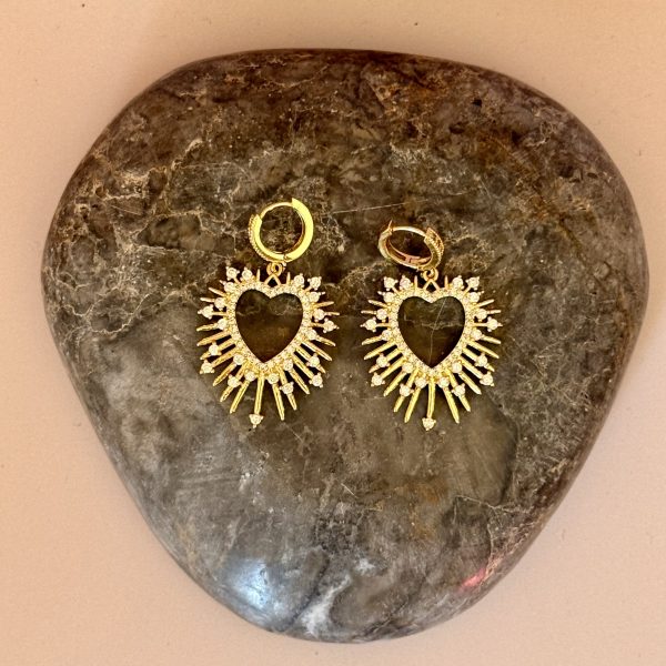 Boucles d'oreilles avec zircons – Image 3