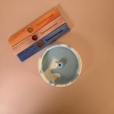Porte-encens Bloom - bleu