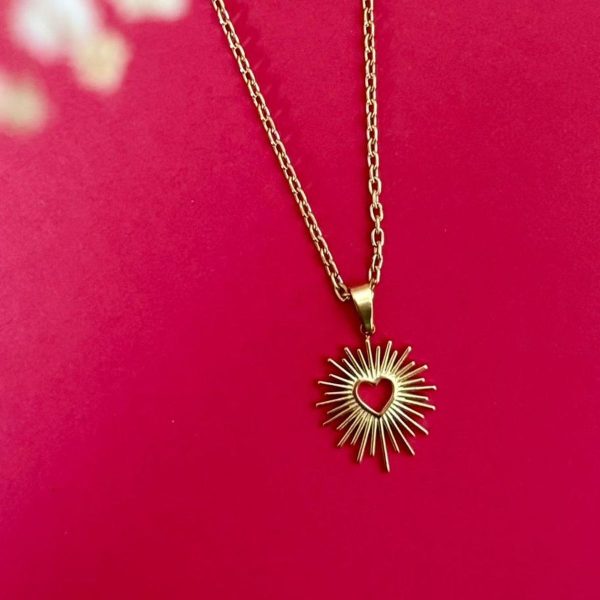 Collier pendentif en forme de coeur – Image 2