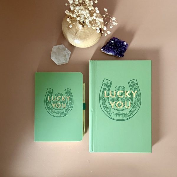 Carnet Lucky You - petit modèle avec stylo.