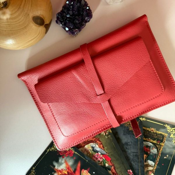 Pochette rouge pour oracles ou tarot – Image 2