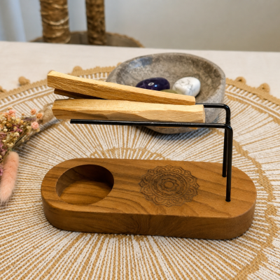 Petit brûleur Palo Santo - Bois de teck - Mandala Design