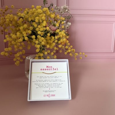 Mon « essentiel » au cordon citron fluo - LES MOTS DOUX