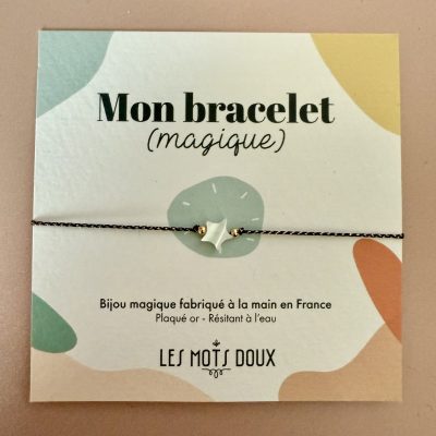 Bracelet étoile (magique) marron ~ LES MOTS DOUX