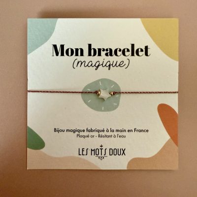 Bracelet étoile rose (magique) ~ LES MOTS DOUX