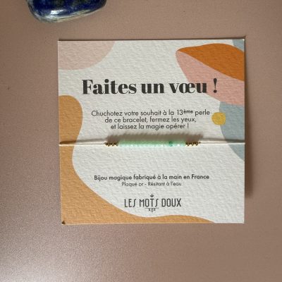 Faire un bracelet de vœu - Opale. LES MOTS DOUX