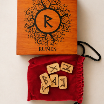 Coffret Runes en Bois