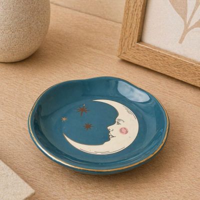Plat porte-objets motif lune